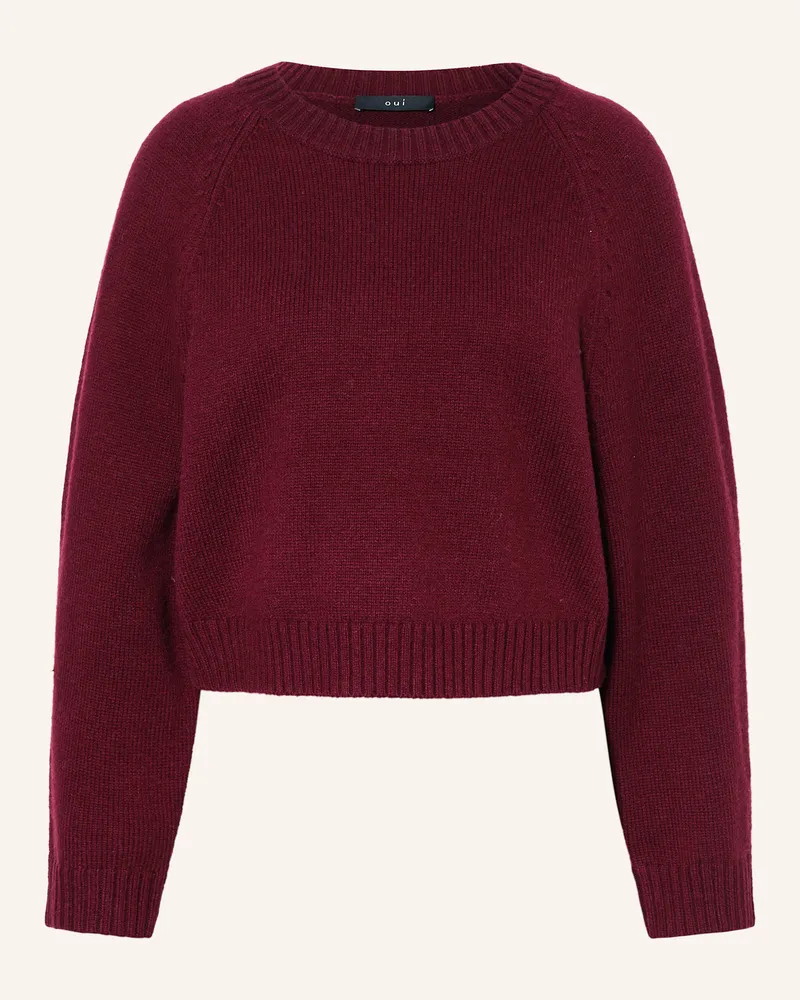 Oui  Pullover Dunkelrot