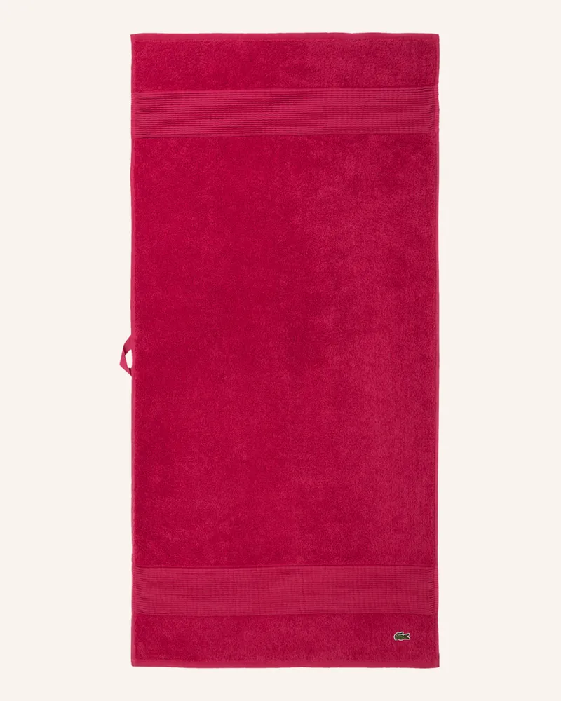 Lacoste Handtuch Llecroco rot Fuchsia