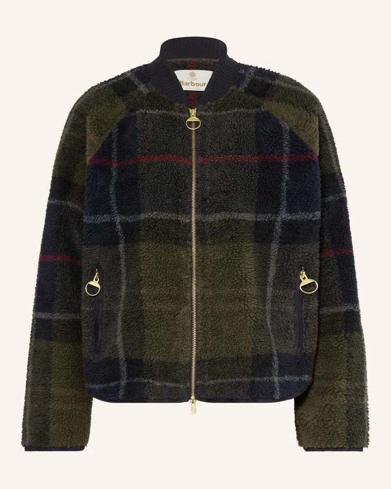 Barbour Teddyfell-Jacke gruen Khaki