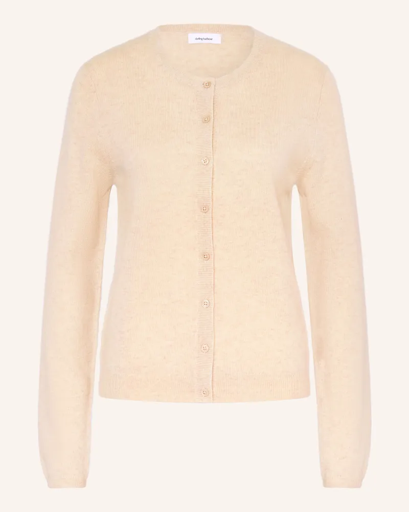 Darling Harbour Strickjacke Aus Cashmere beige Ecru
