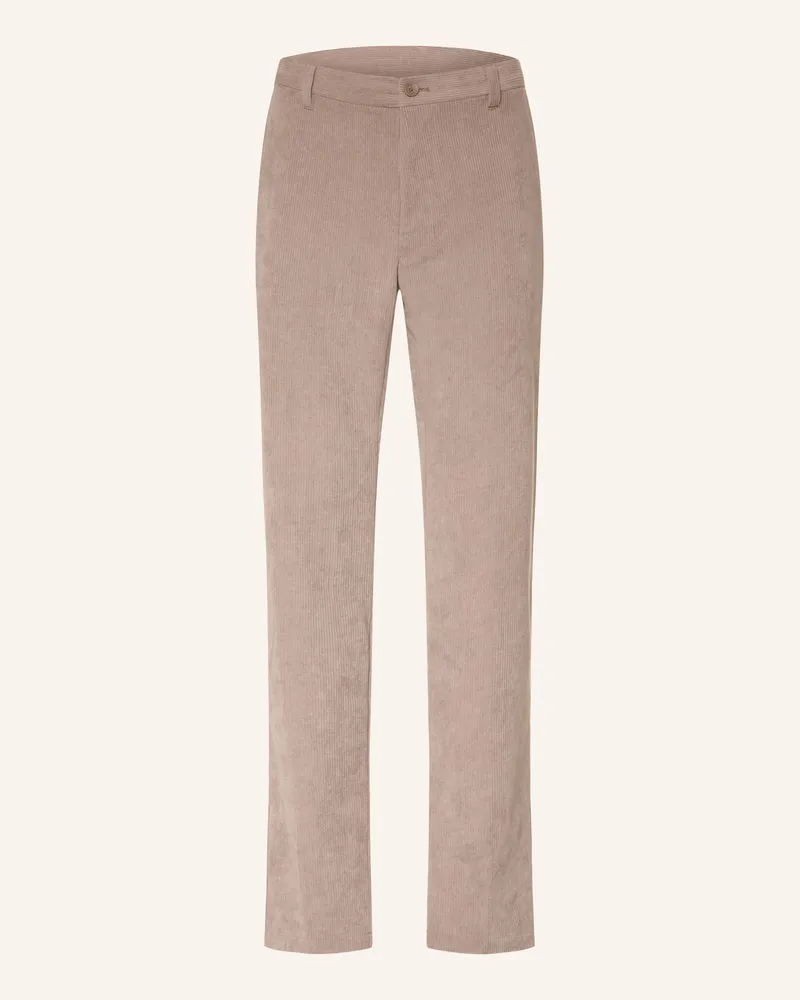 HUGO BOSS Cordchino Commuter Tapered Fit gruen Taupe