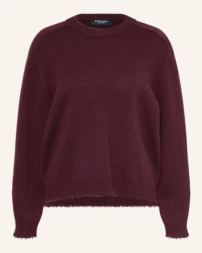 Repeat Cashmere-Pullover Dunkelrot