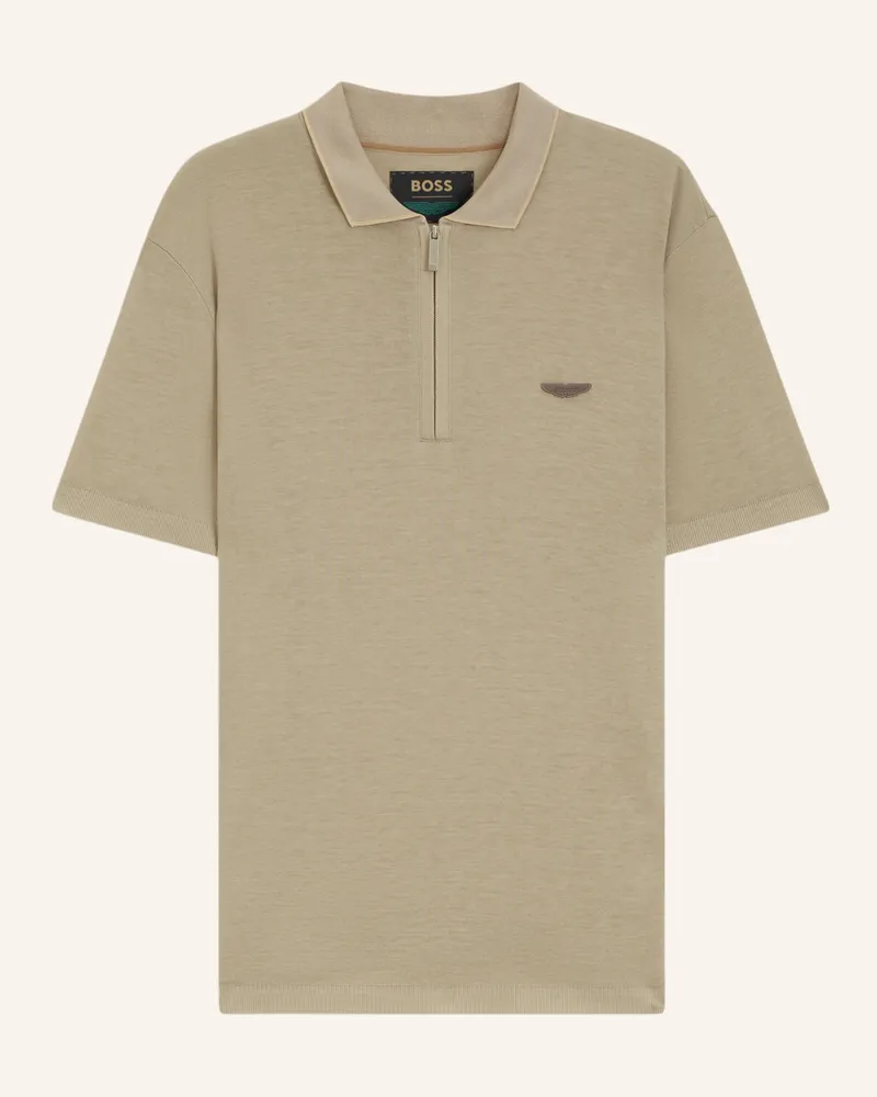 HUGO BOSS Poloshirt L-ROBYN_AM Regular Fit Khaki