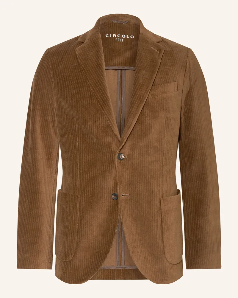 CIRCOLO 1901 Cordsakko Slim Fit Braun