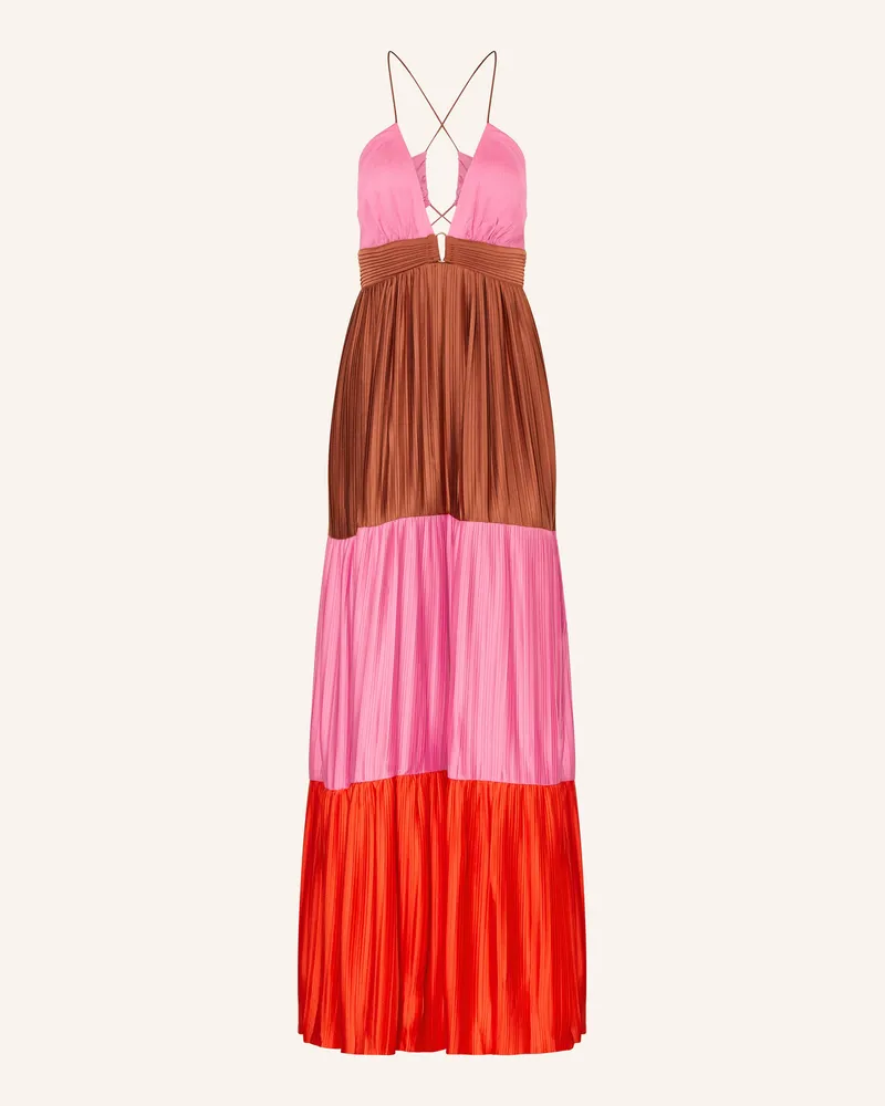 ba&sh Plisseekleid WESTA Braun