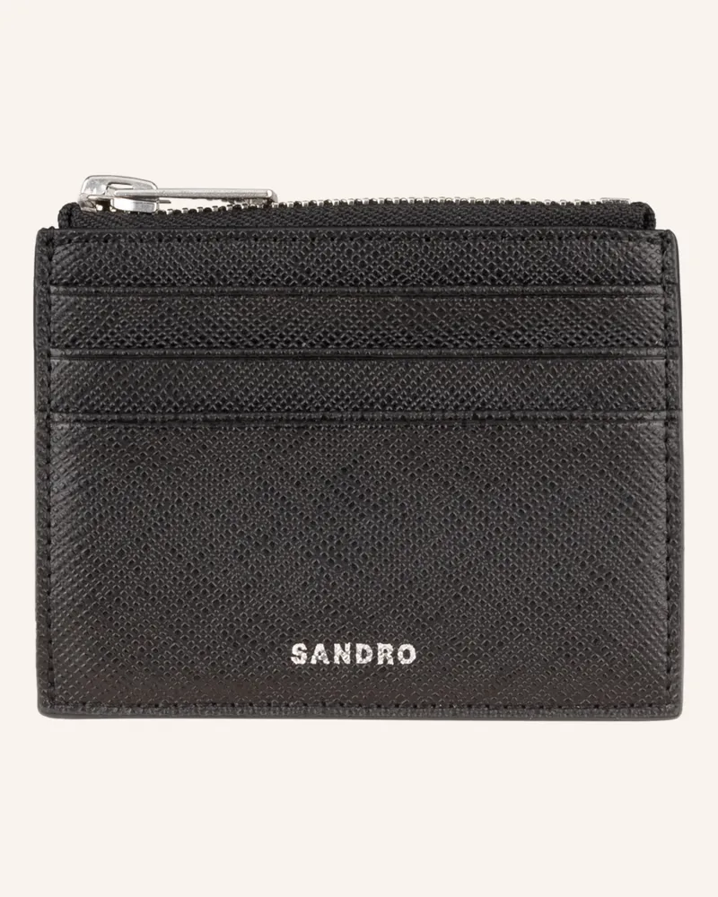 Sandro Saffiano-Geldbörse Schwarz