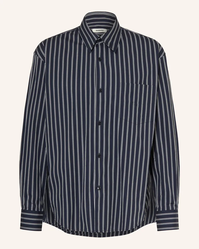 Sandro Hemd Comfort Fit blau Dunkelblau