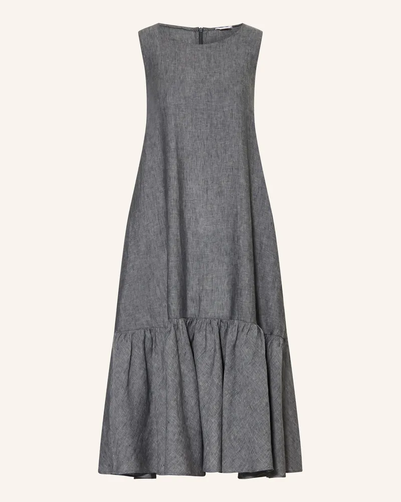 Robert Friedman Leinenkleid Karenl grau Dunkelgrau