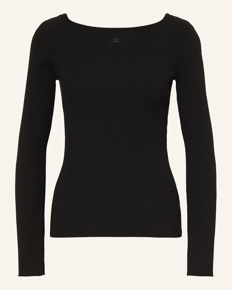 Courrèges Pullover schwarz Schwarz