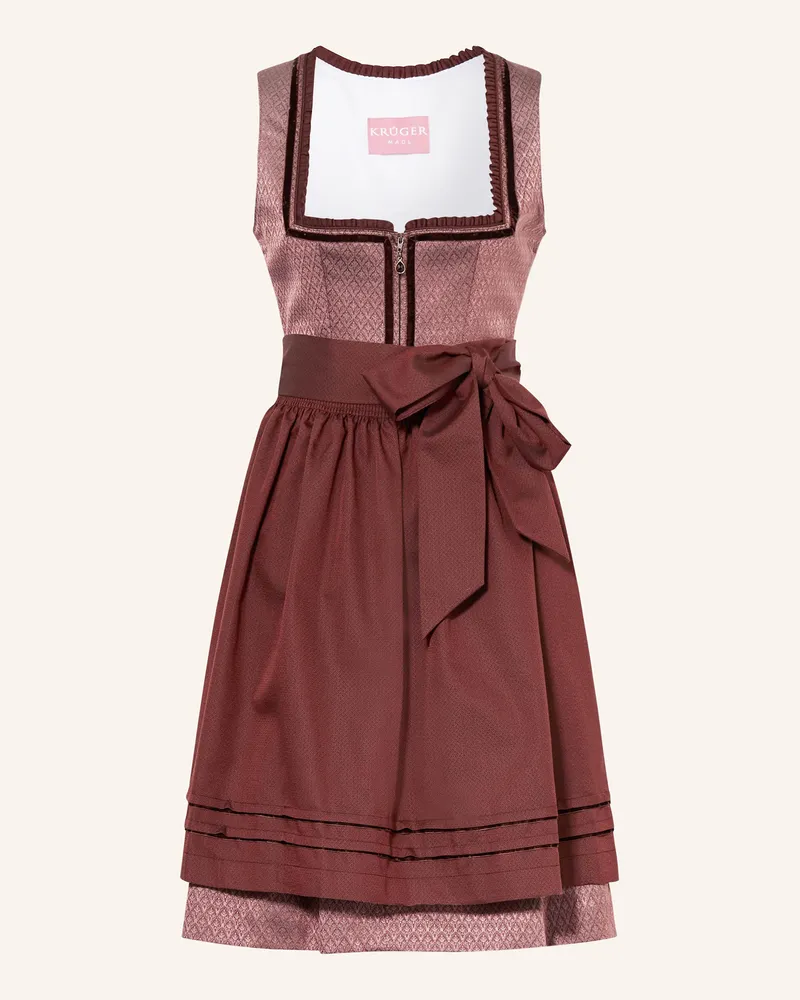Krüger Dirndl Aveloria rot Altrosa