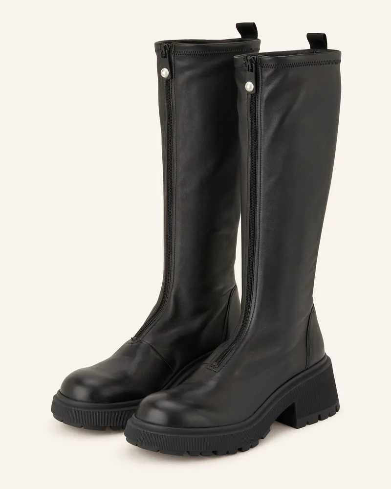 Jimmy Choo Plateau-Stiefel Lune schwarz Schwarz