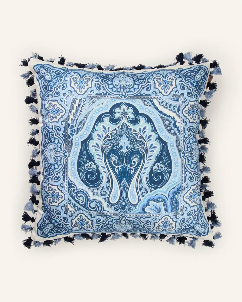 Etro Dekokissen blau Weiss
