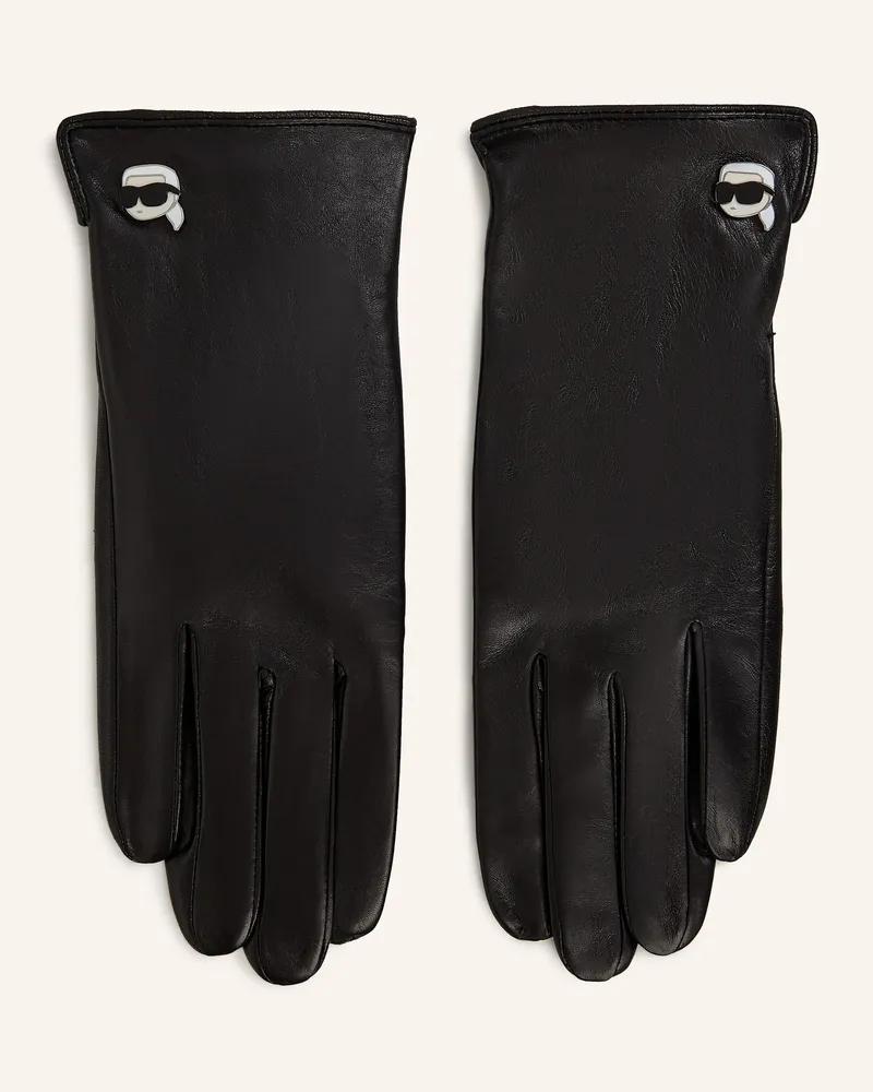 Karl Lagerfeld Handschuhe schwarz Schwarz