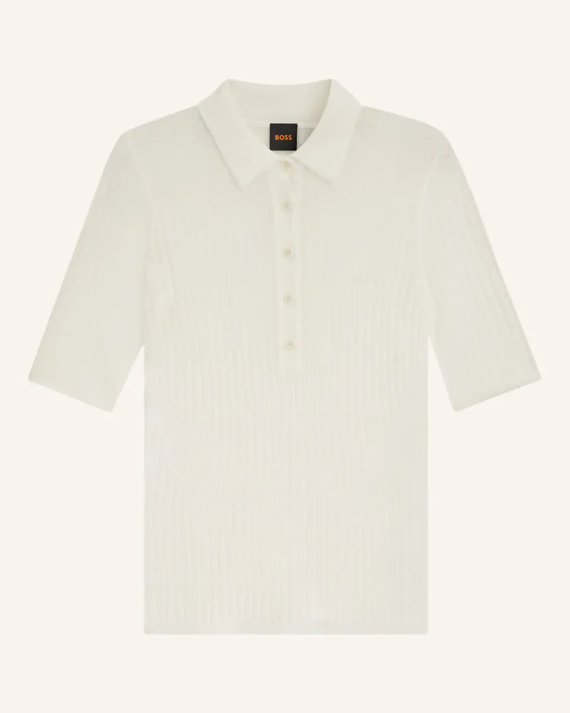 HUGO BOSS Pullover C_FUGANO Slim Fit Weiss