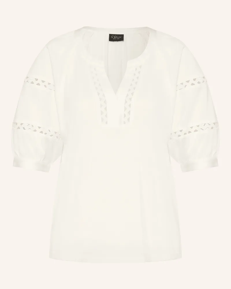 S.Oliver Blusenshirt weiss Ecru