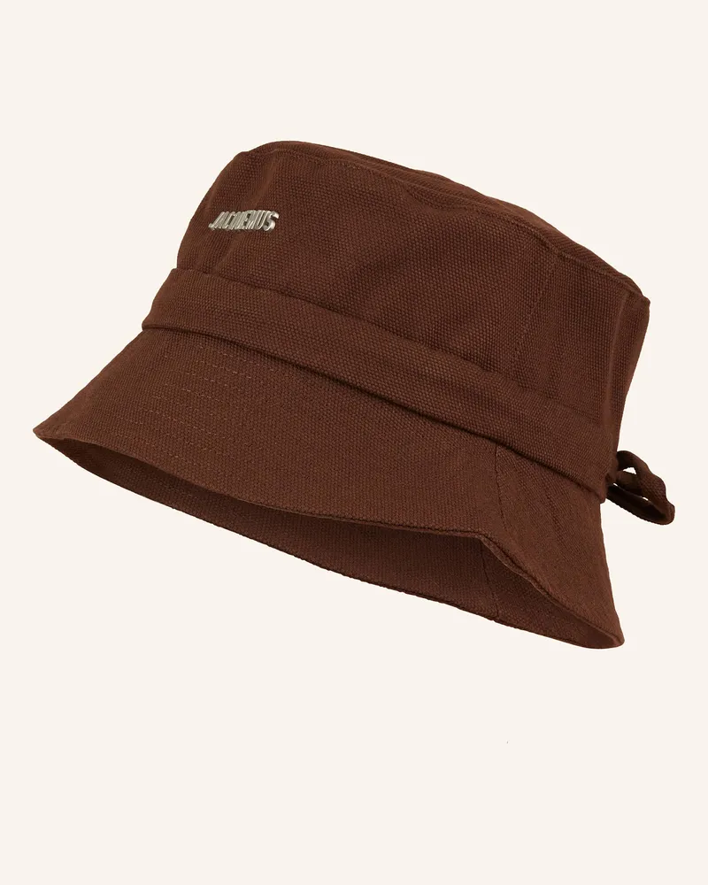 Jacquemus Bucket-Hat Le Bob Gadjo braun Dunkelbraun