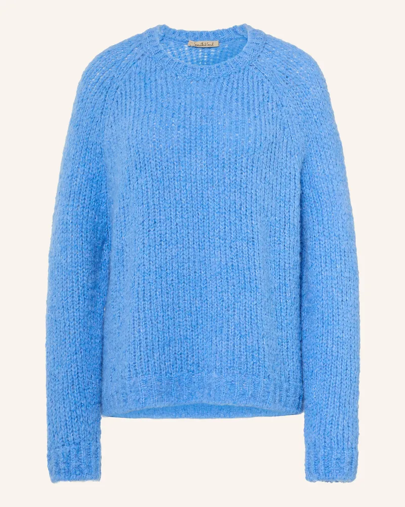 Smith & Soul Pullover Mit Alpaka blau Hellblau