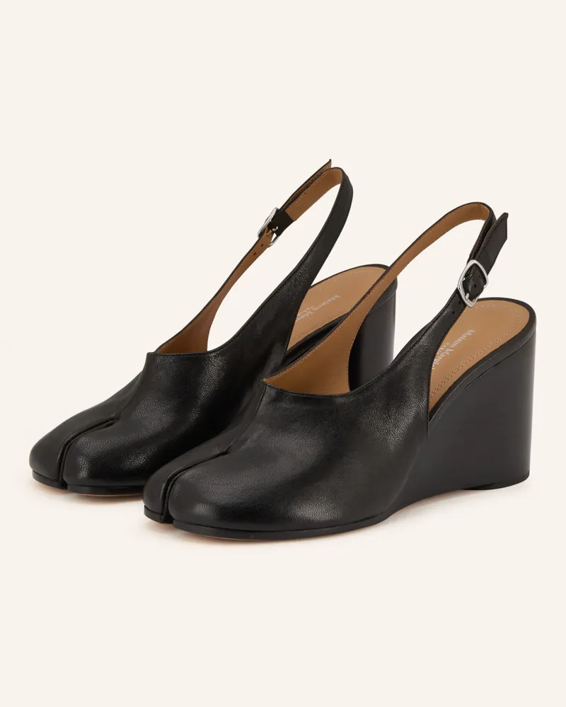 Maison Margiela Wedges Tabi schwarz Schwarz