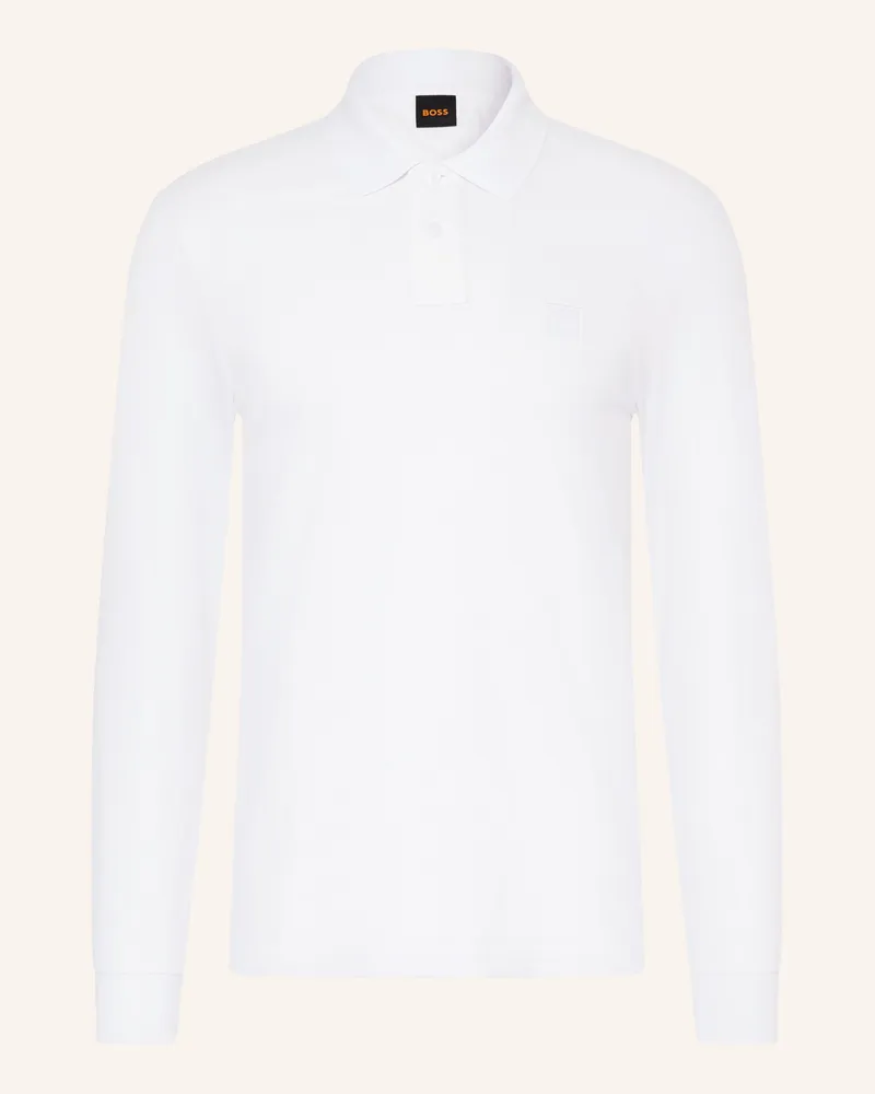 HUGO BOSS Piqué-Poloshirt Passerby Slim Fit weiss Weiss