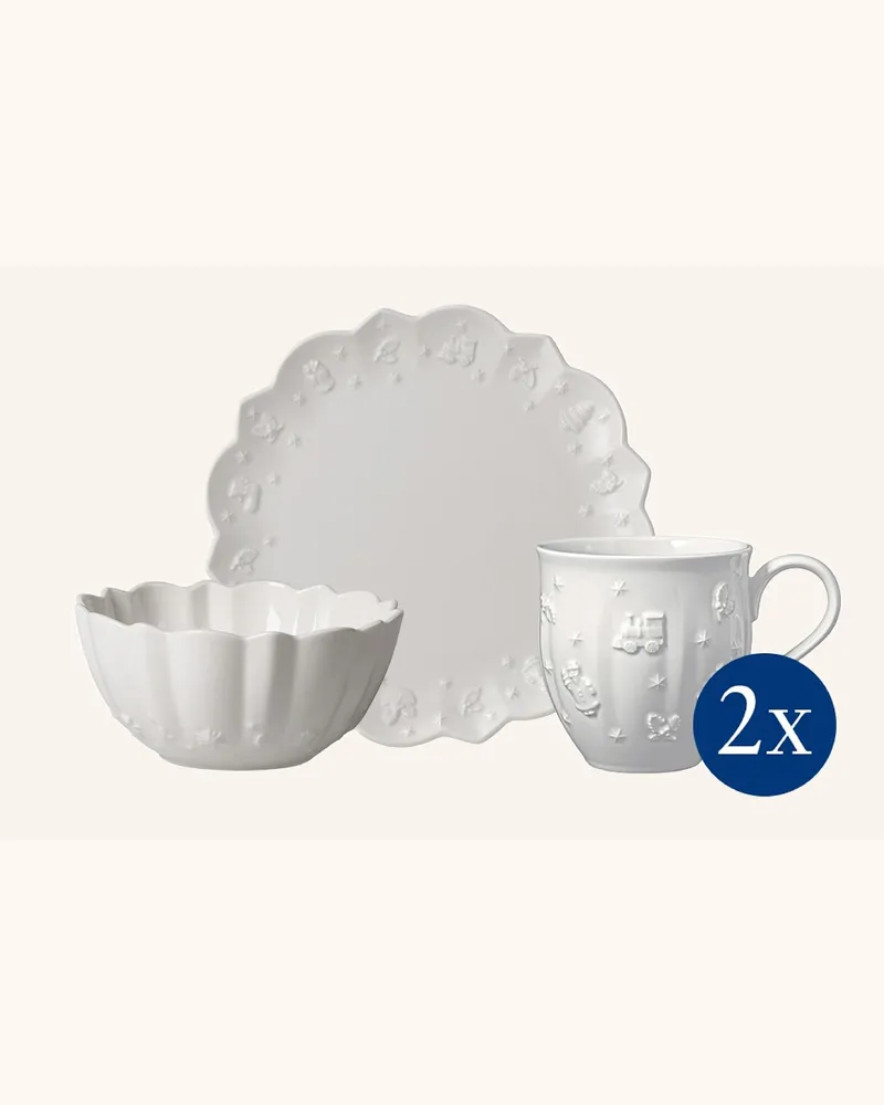 Villeroy & Boch Frühstücks-Set 6-Teilig Toy's Delight Royal Classic weiss Weiss