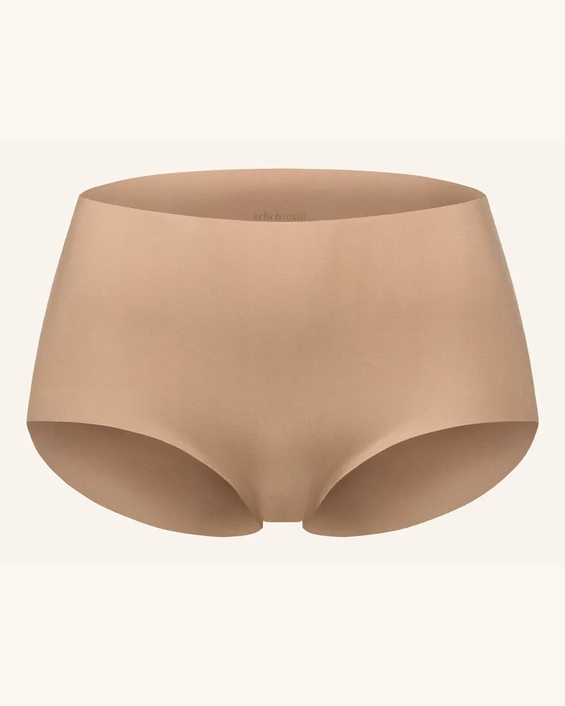 Ehrlich Textil Casual Cotton High Waist Slip Aus Bio-Baumwolle - Nahtlose Kanten braun Rosa