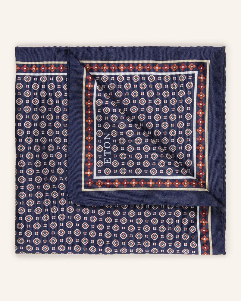 Eton Einstecktuch blau Dunkelblau