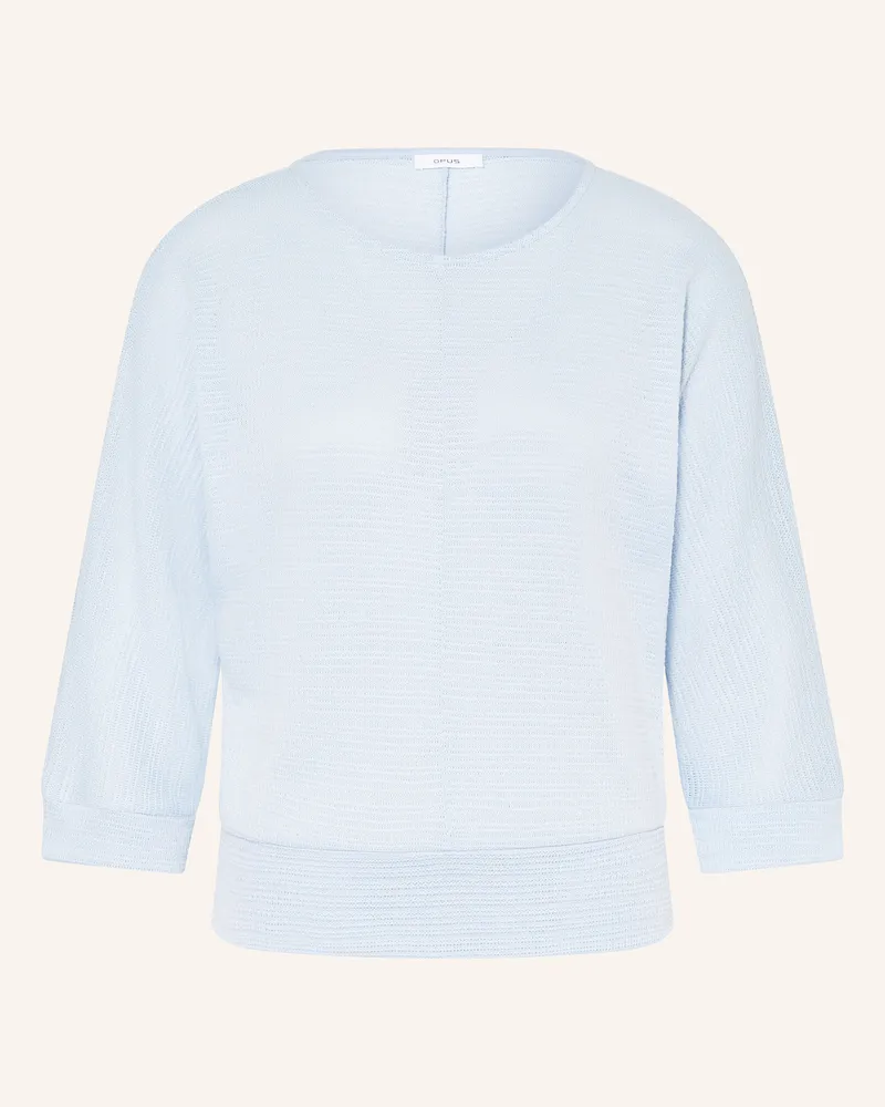 OPUS Pullover SOLLIKA mit 3/4-Arm Hellblau