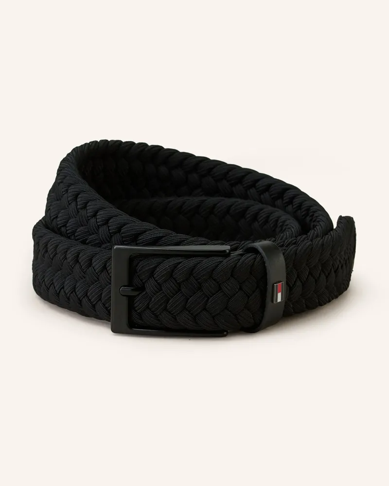 Tommy Hilfiger Flechtgürtel Layton schwarz Schwarz