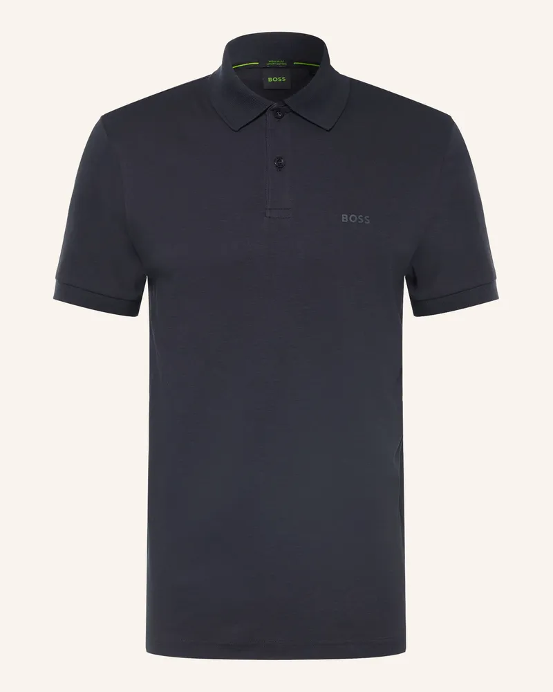 HUGO BOSS Jersey-Poloshirt Pio blau Dunkelblau