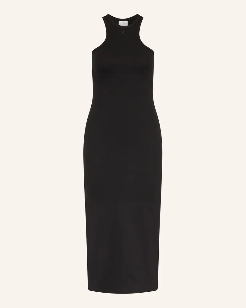 Courrèges Jerseykleid Schwarz