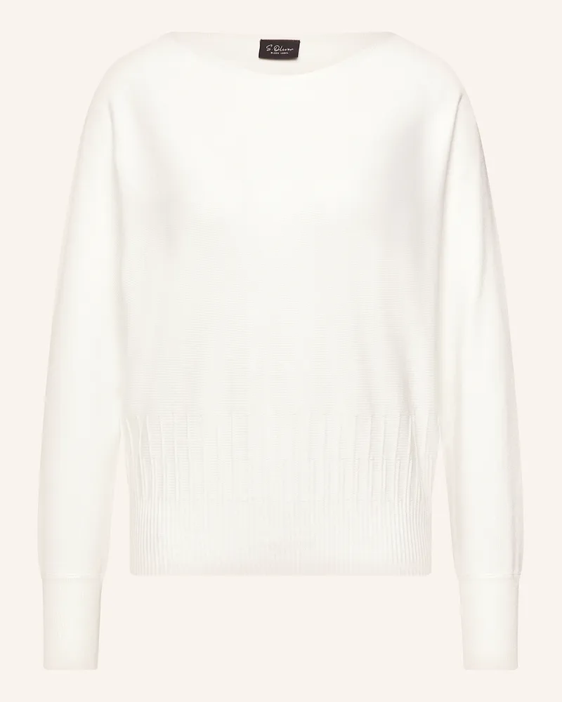 S.Oliver Pullover beige Weiss