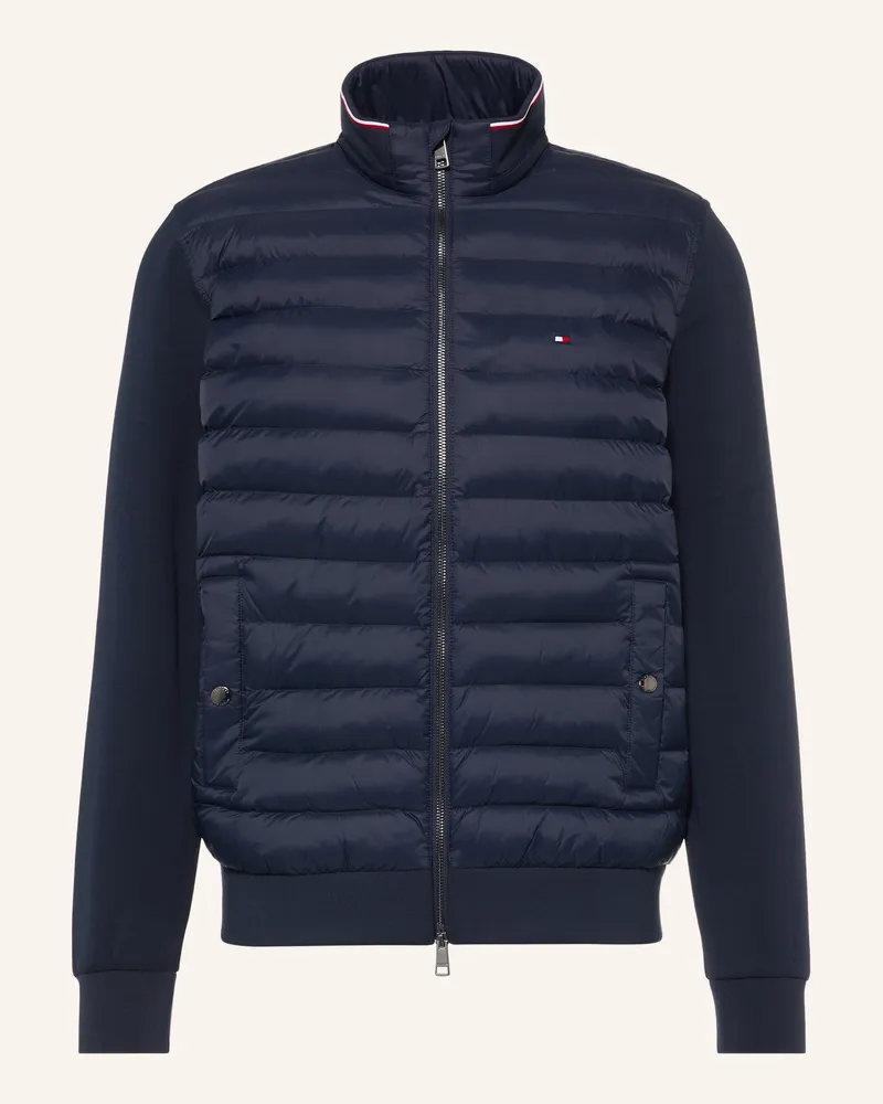 Tommy Hilfiger Steppjacke Im Materialmix blau Dunkelblau