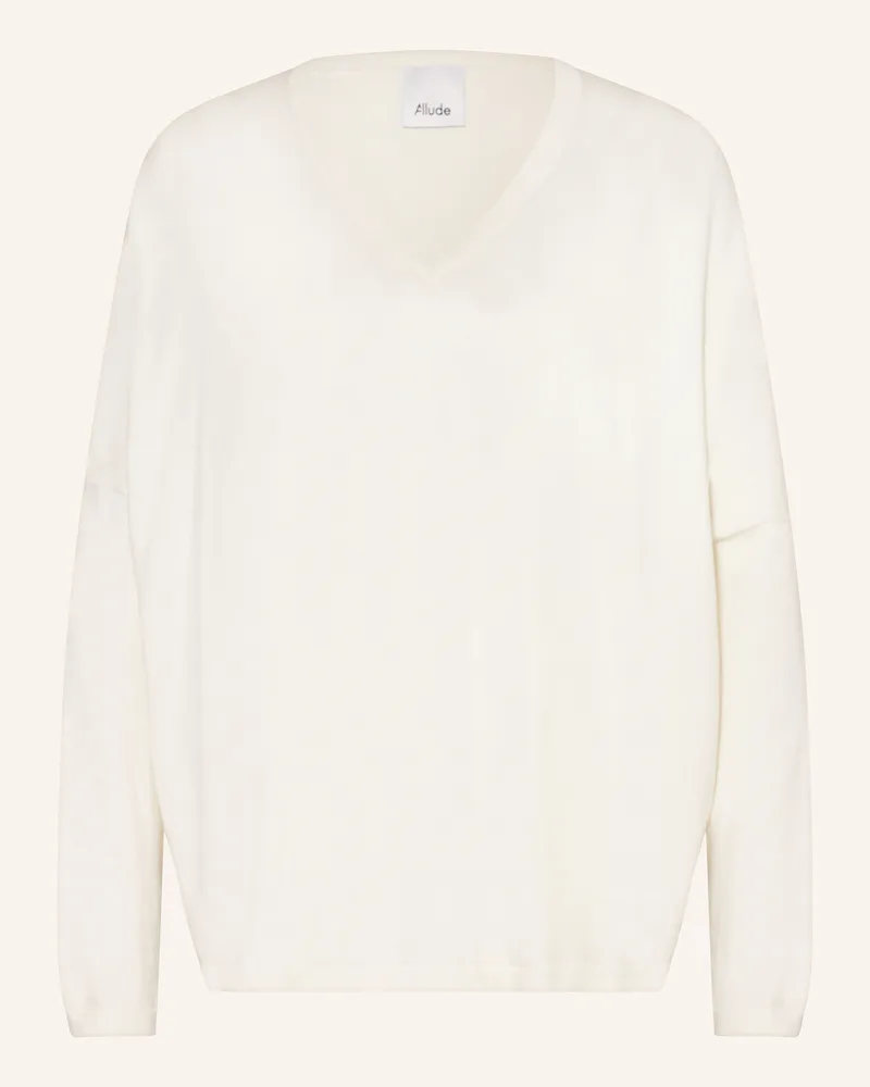 ALLUDE Pullover Weiss