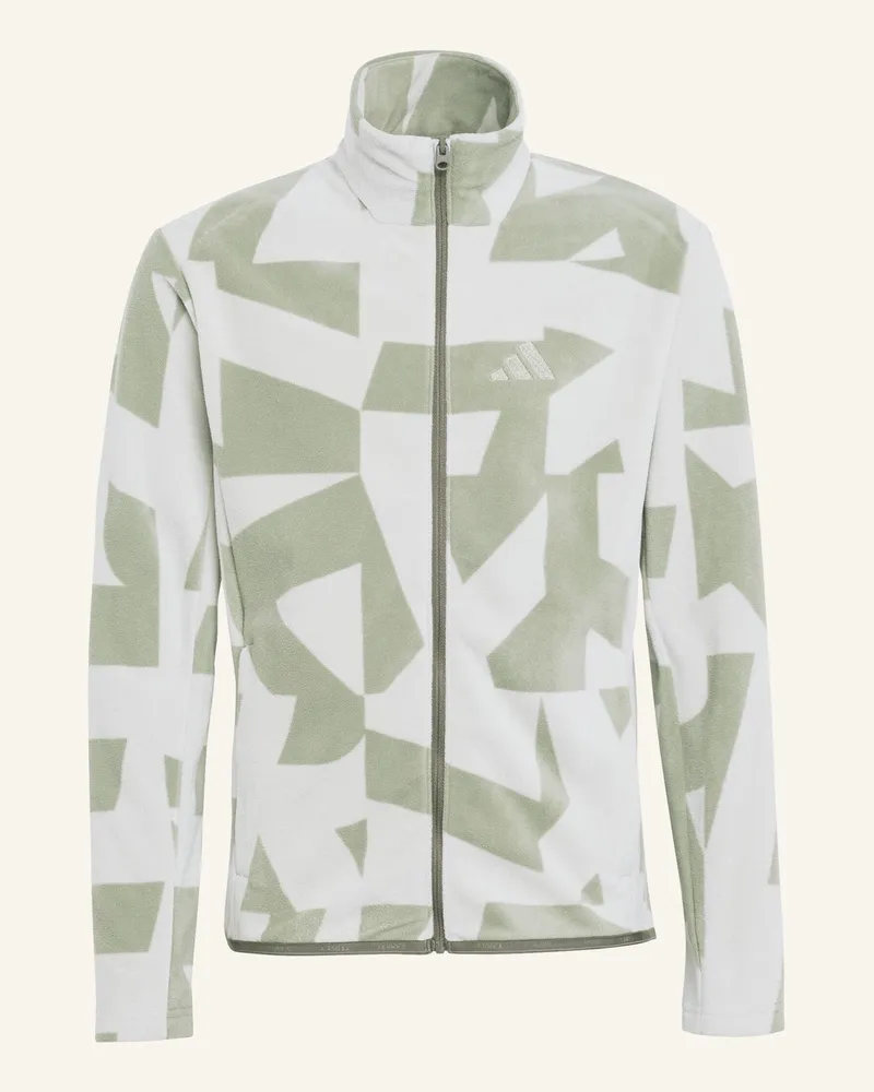 adidas TERREX MULTI PRINTED KIDS FLEECEJACKE, DURCHGEHENDER REISSVERSCHLUSS Grün