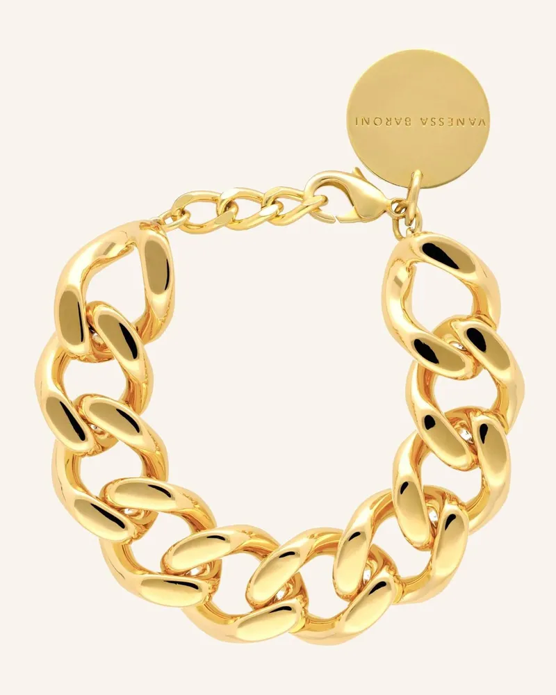 Vanessa Baroni Armband Mini Flat Chain Bracelet Gold By Glambou gold Gold