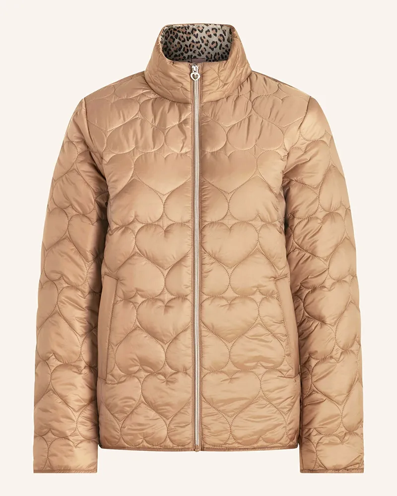 Cartoon Steppjacke Braun
