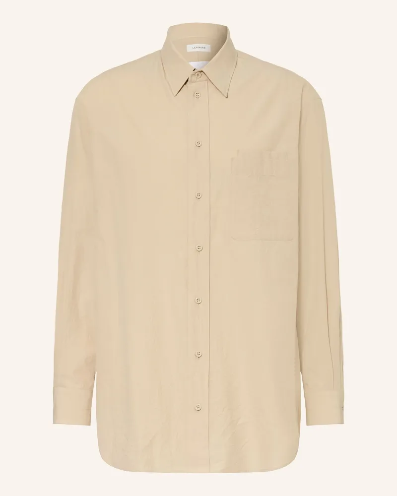 Christophe Lemaire Hemd Comfort Fit weiss Beige