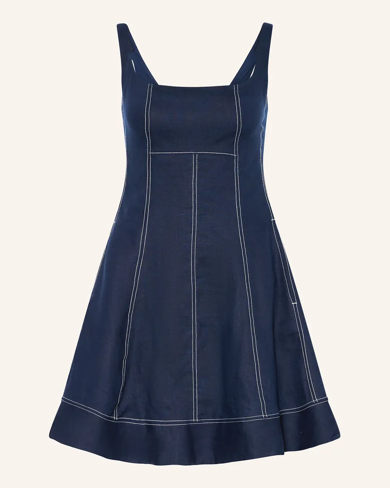 Tommy Hilfiger Leinenkleid Dunkelblau