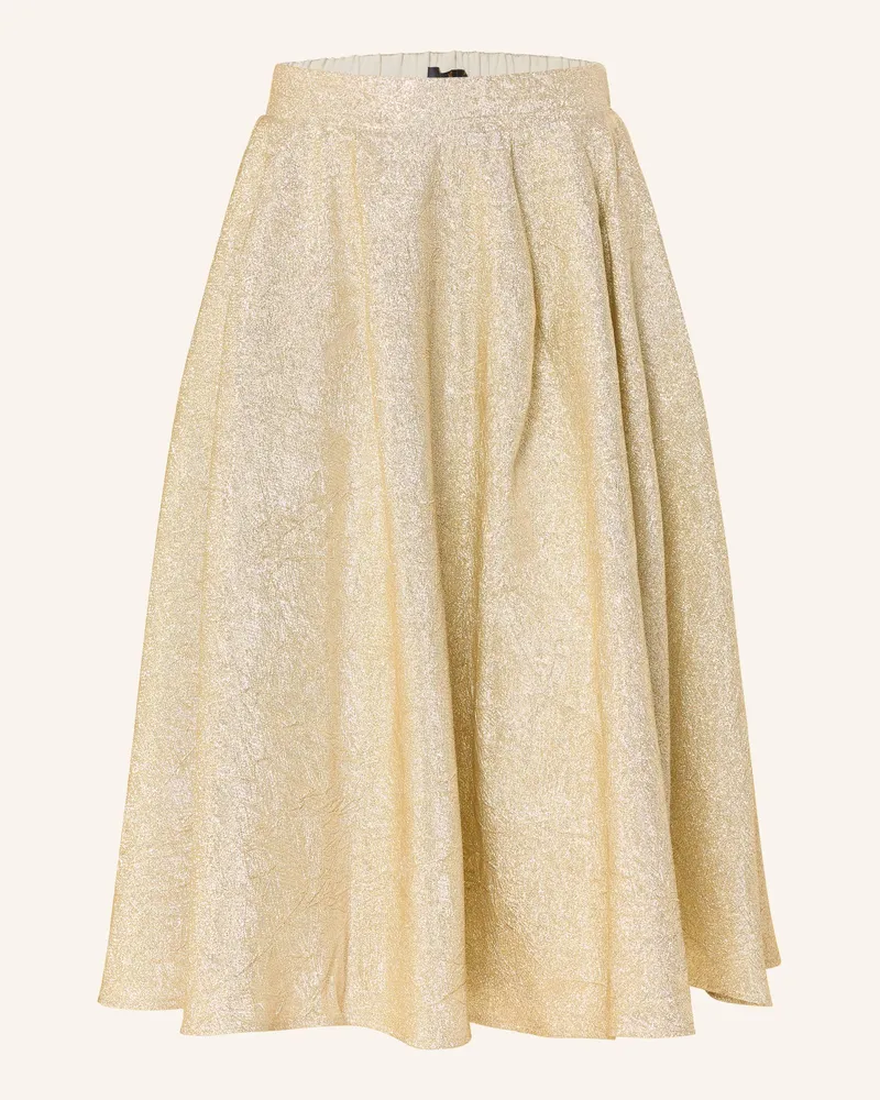 Miss Goodlife Rock Mit Glitzergarn beige Gold