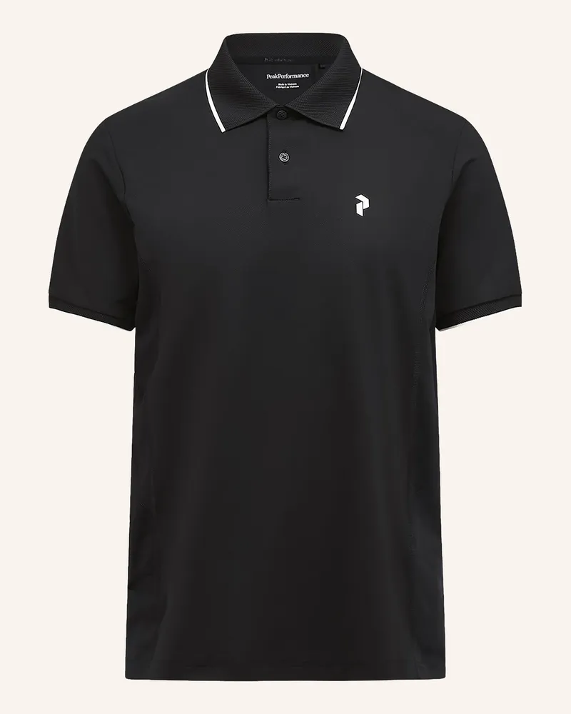 Peak Performance Funktions-Poloshirt Mountainbreath schwarz Schwarz