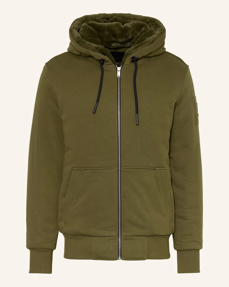 Moose Knuckles Sweatjacke Bunny gruen Oliv