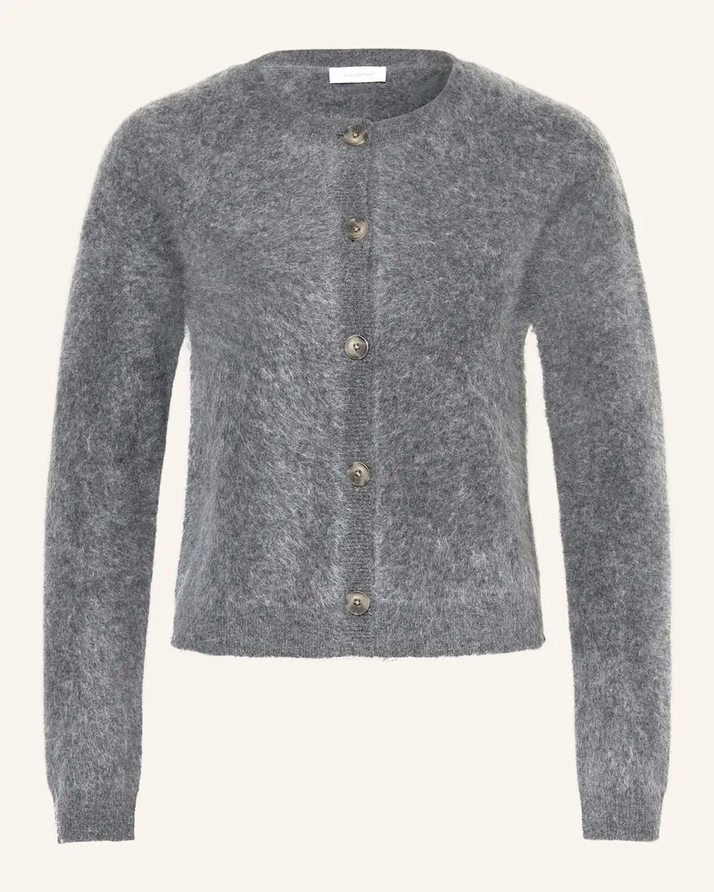 Darling Harbour Strickjacke aus Cashmere Dunkelgrau