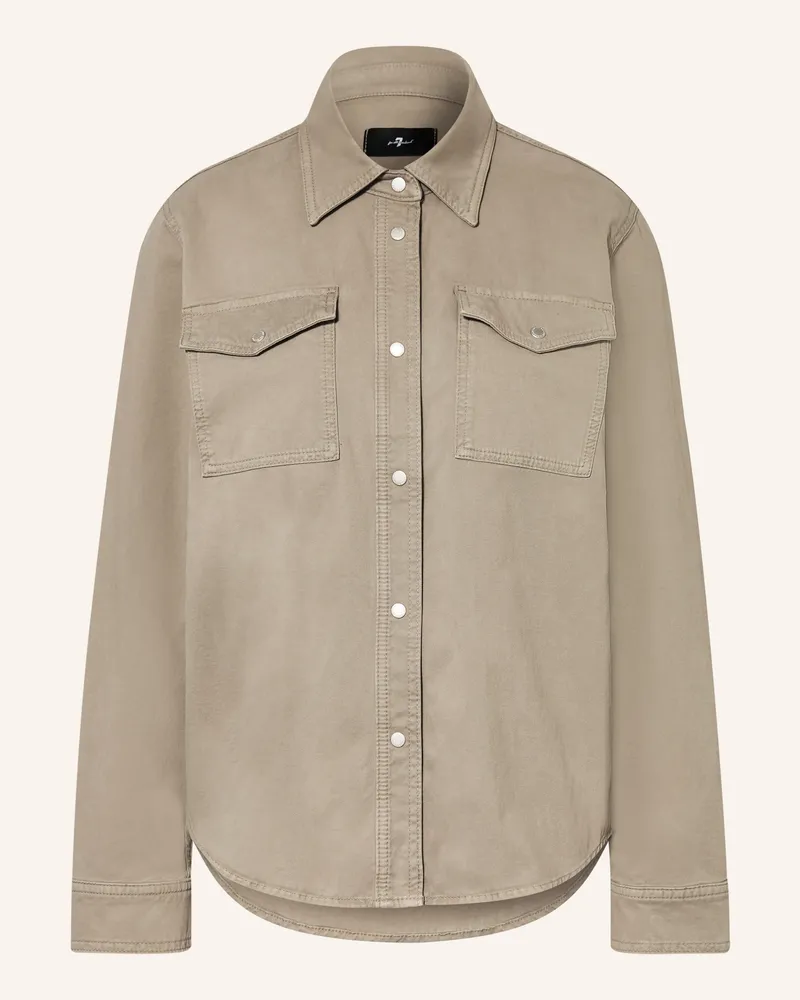 7 for all mankind Bluse gruen Oliv