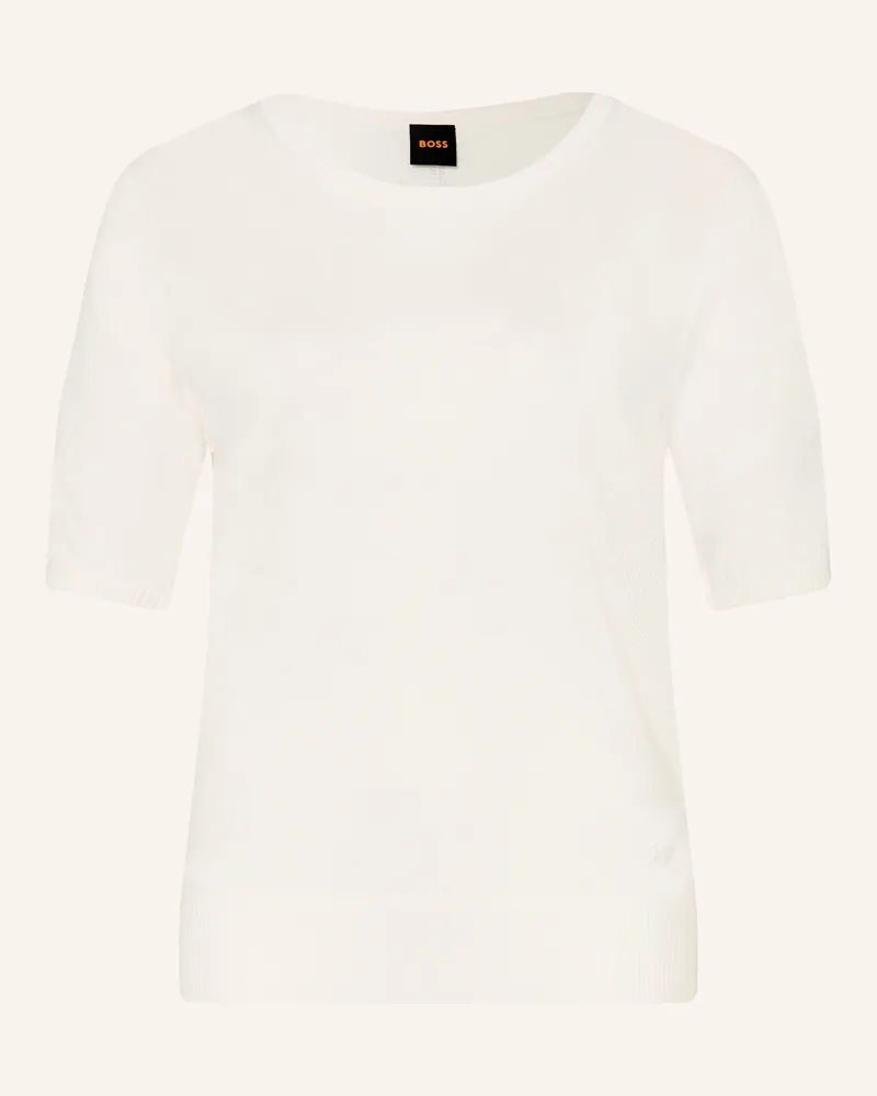 HUGO BOSS Strickshirt Fiaffu weiss Weiss