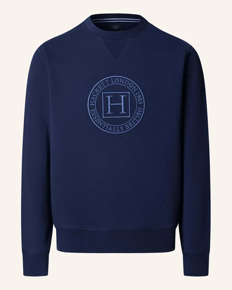 Hackett Sweatshirt Heritage H Crew blau Blau