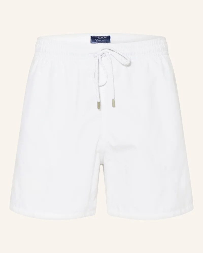 Vilebrequin Badeshorts MOOREA Weiss