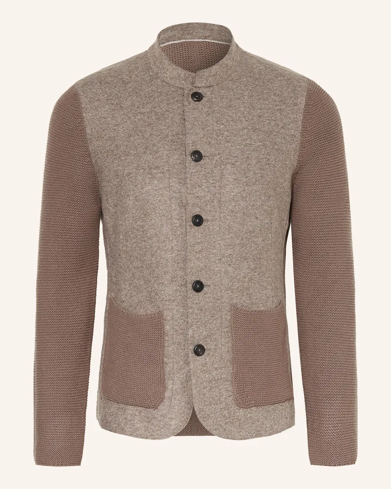 Maerz Strickjacke Aus Merinowolle beige Taupe