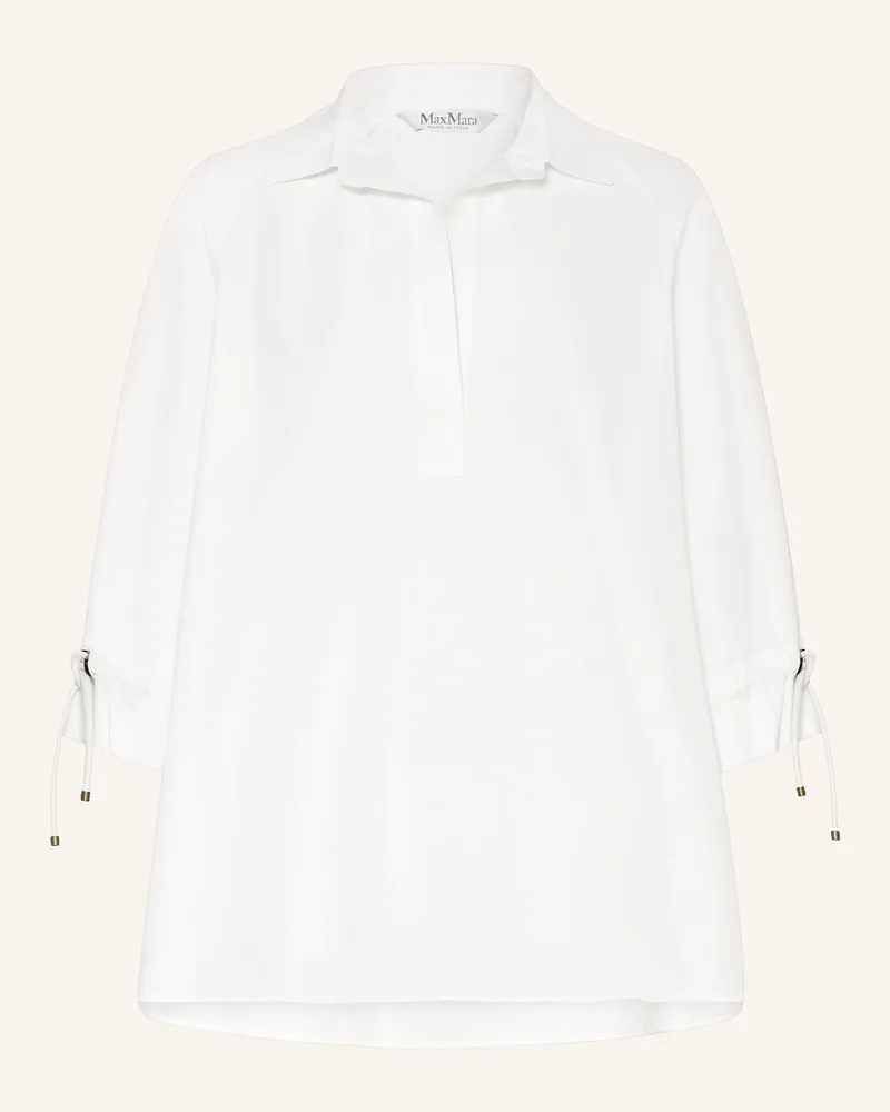 Max Mara Oversized-Blusenshirt Adorni Mit 3/4-Arm weiss Weiss