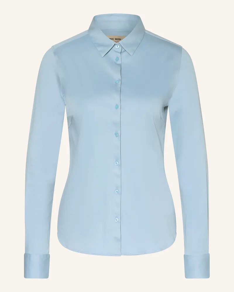 Mos Mosh Hemdbluse Mmtina Aus Jersey blau Hellblau