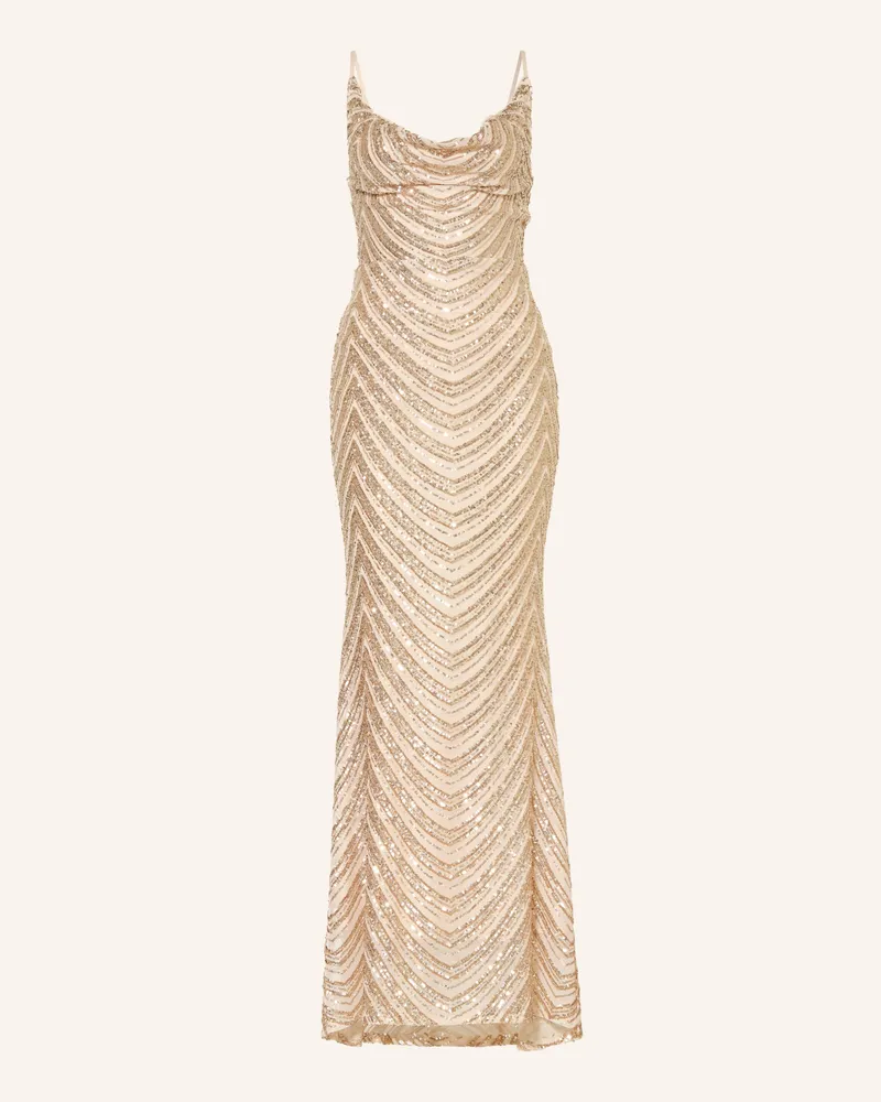 Lipsy  Abendkleid mit Pailletten Gold